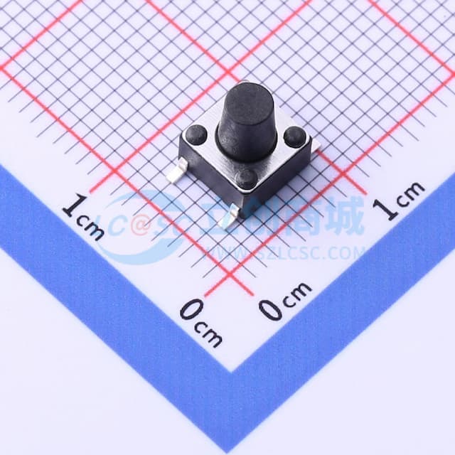 6*6*7.5mm 立贴 轻触开关实物图
