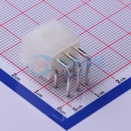白色半透明 2x3P 间距:4.2mm 弯插【插件】缩略图