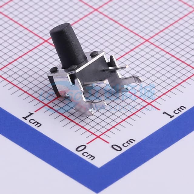 6*6*9mm 卧插 轻触开关 【插件】实物图