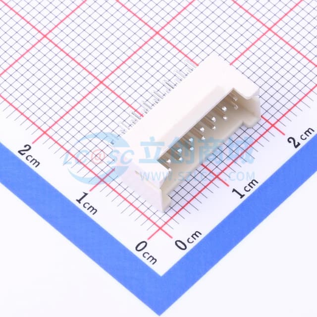 2x8P 间距:2mm 直插 【插件】实物图