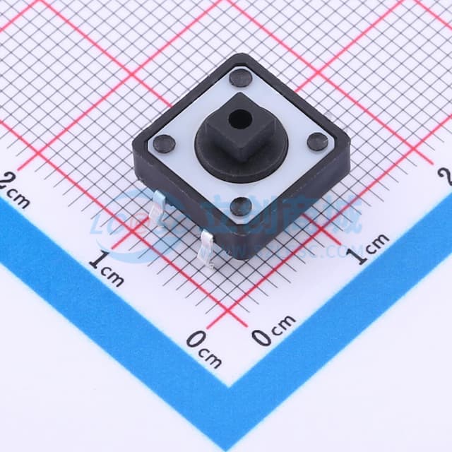 12*12*7.3mm 直插 轻触开关 【插件】实物图