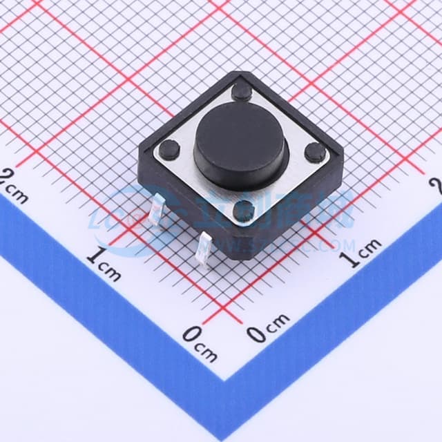 12*12*5.5mm 直插 轻触开关 【插件】实物图