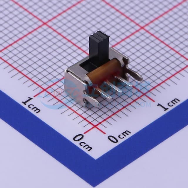 柄长4mm 卧插双档 滑动开关 【拨动】实物图