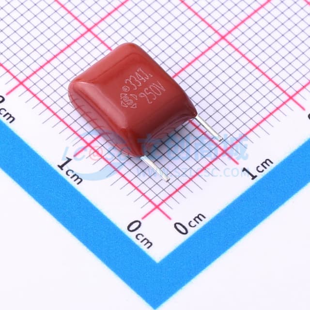 330nF ±5% 250V P=7.5 L=3.8 CL21 9.5*11.5*6.5实物图