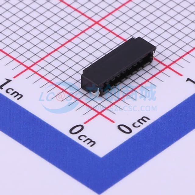 1x8P 间距:0.8mm 卧贴实物图