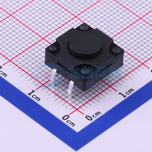 12*12*6.5mm 直插 轻触开关 【插件】实物图