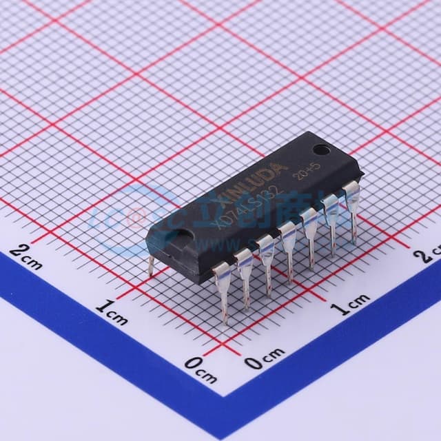 四组2输入正与非施密特触发器【插件】实物图