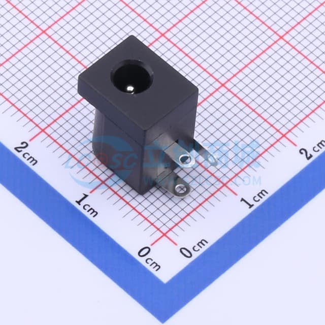 【插件】DC电源插座 内径:1.3mm 外径:3.9mm实物图