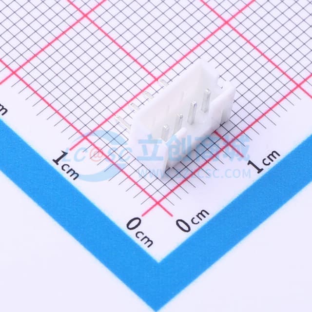 1x4P 间距:2mm 弯插 系列:PH 【插件】实物图