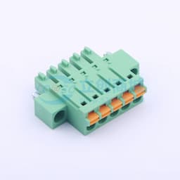 绿色 螺丝固定 1x5P 3.81mm 排数:1 每排P数:5缩略图