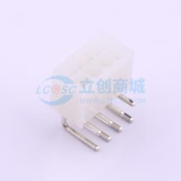 白色半透明 2x4P 间距:4.2mm 弯插【插件】缩略图