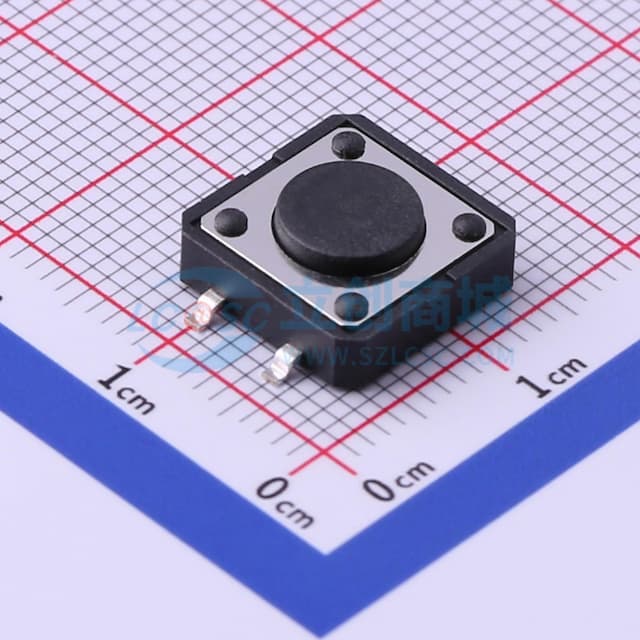 12*12*4.3mm 立贴 轻触开关实物图