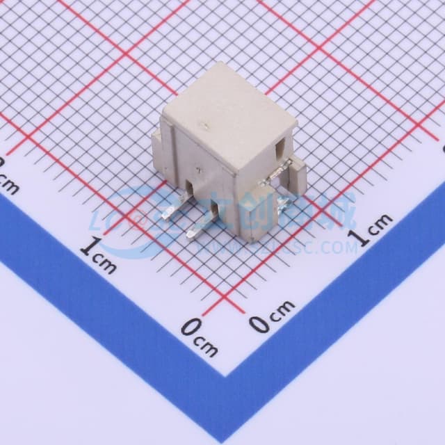 1x2P 间距:2.5mm 立贴 系列:XH实物图