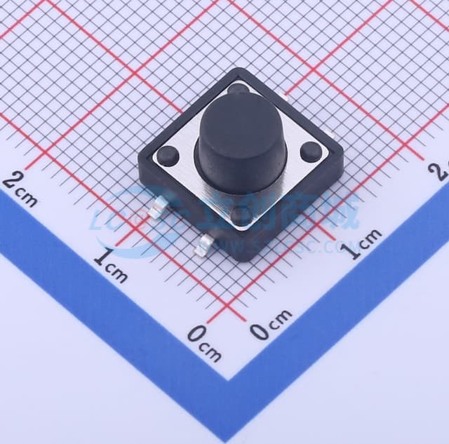 12*12*8mm 立贴 轻触开关实物图