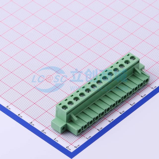 螺丝固定 1x13P 5.08mm 排数:1 每排P数:13实物图