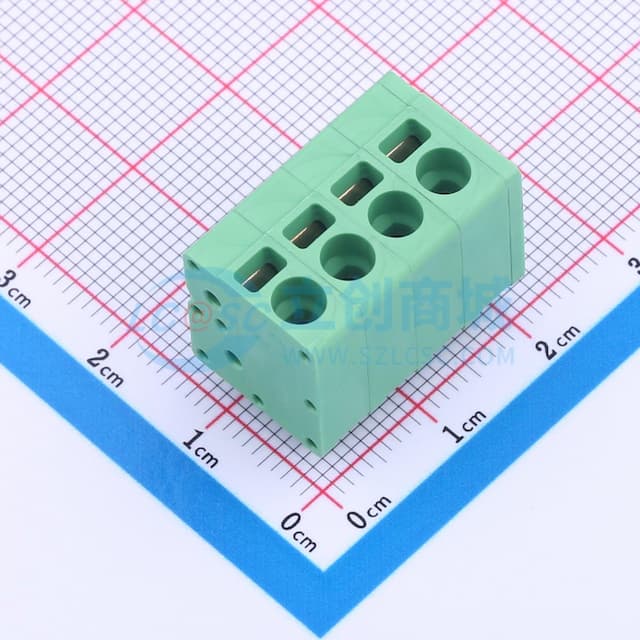 1x4P 5mm 每排P数:4 排数:1 【插件】实物图