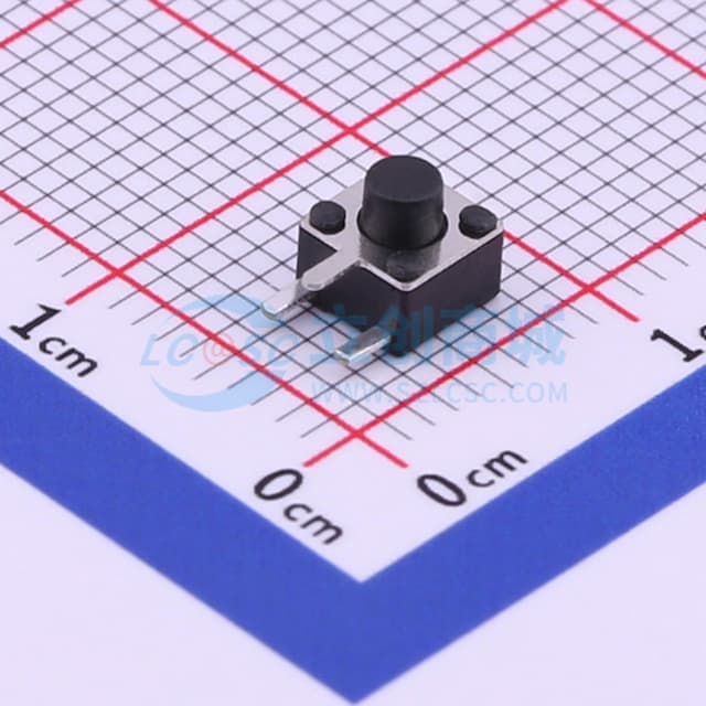 4.5*4.5*4.5mm 卧插 轻触开关 【轻触】实物图