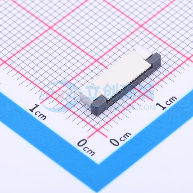 间距:0.5mm P数:18P 抽屉式 上接实物图