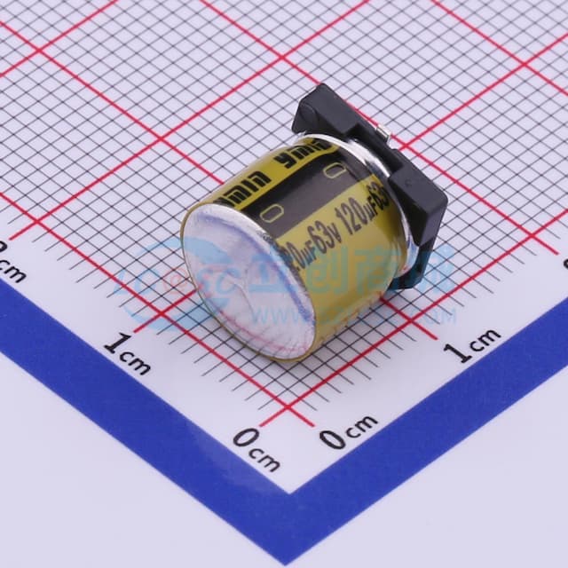 120uF ±20% 63V实物图