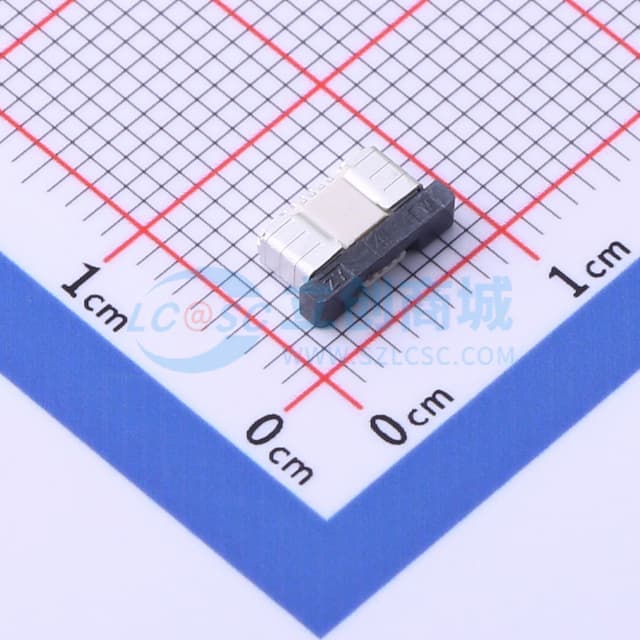 间距:0.5mm P数:4P 抽屉式 下接实物图