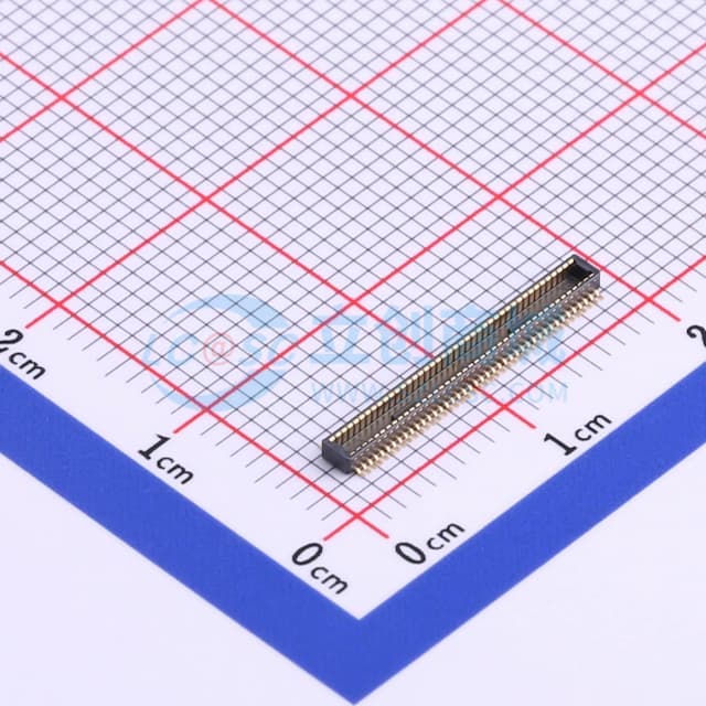 PIN:80P 间距:0.4mm 立贴实物图