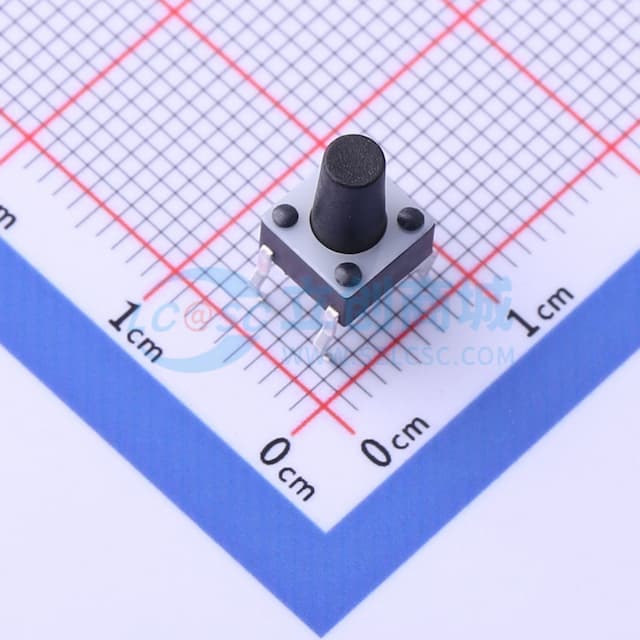 5.99*5.99*9.5mm 直插 轻触开关 【插件】实物图