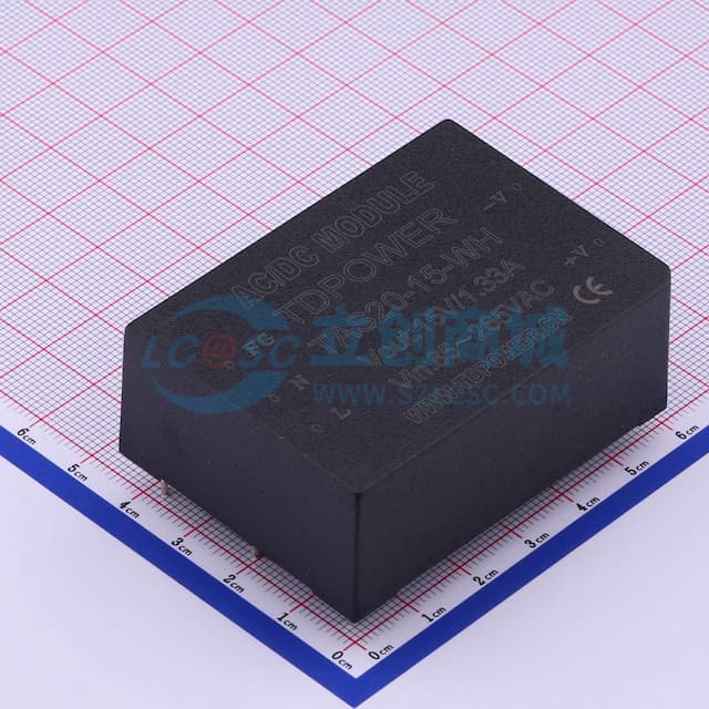 20W AC-DC电源模块，宽压输入85～265VAC，单路/双路隔离输出 【电源】实物图