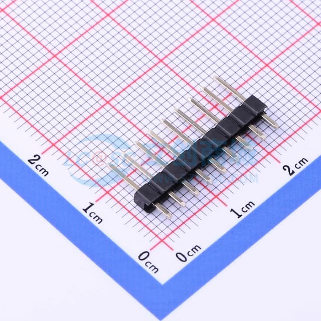 1x9P 间距:2.54mm 方针 直插 【插件】实物图