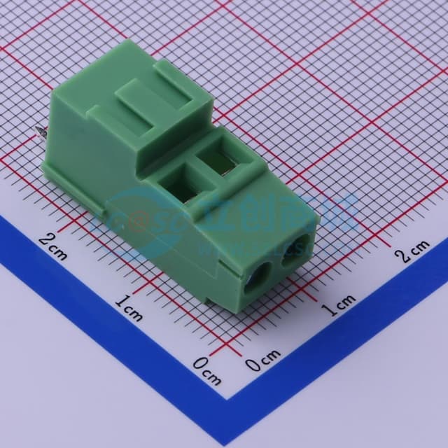 5.08mm 1x2P 排数:1 每排P数:2 直插 【螺钉】实物图