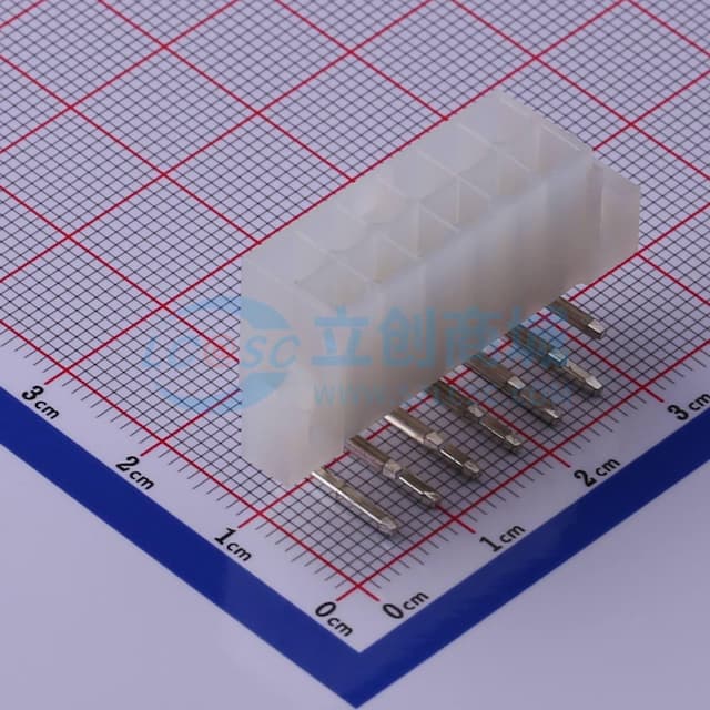 2x6P 间距:4.2mm 弯插【插件】实物图
