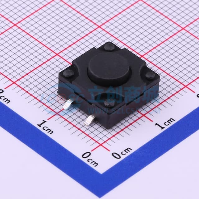 12*12*6.5mm 立贴 轻触开关实物图