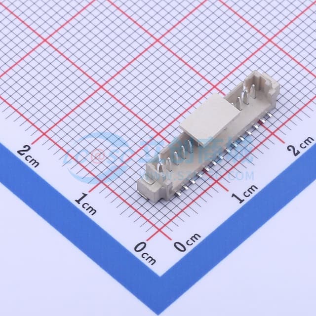 1x14P 间距:1.25mm 立贴 系列:PicoBlade(MX 1.25)实物图