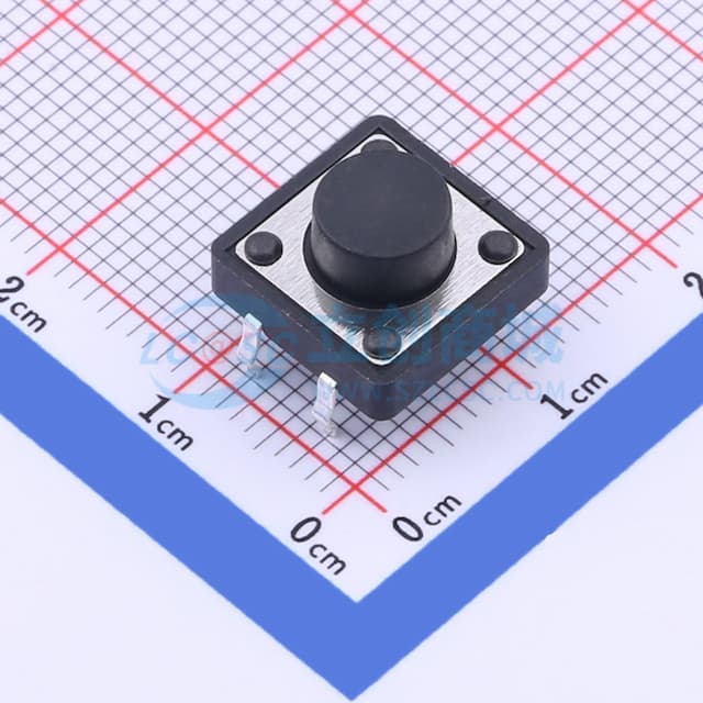 12*12*6.5mm 直插 轻触开关 【插件】实物图