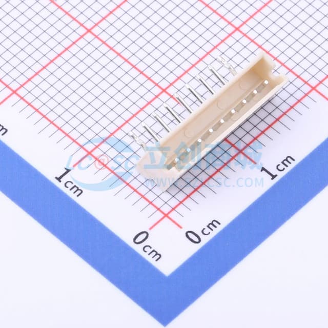 1x9P 间距:1.5mm 弯插 系列:ZH 【插件】实物图