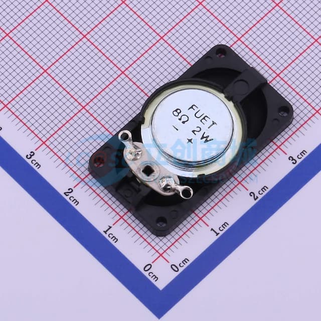 喇叭35*20MM-7.9H 8Ω2W 可接线实物图