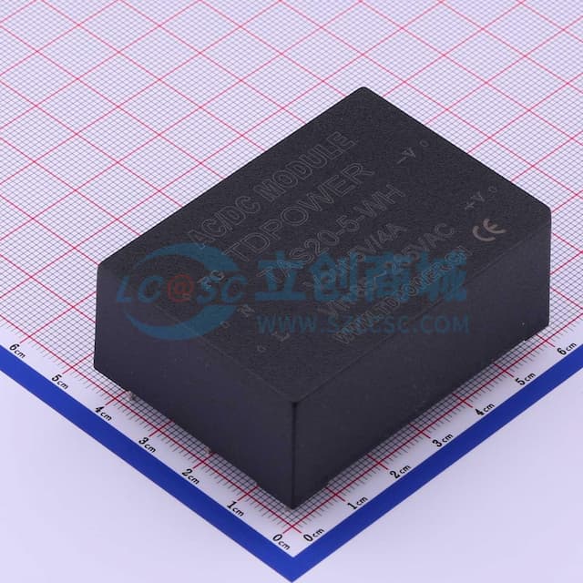 20W AC-DC电源模块，宽压输入85～265VAC，单路/双路隔离输出 【插件】实物图