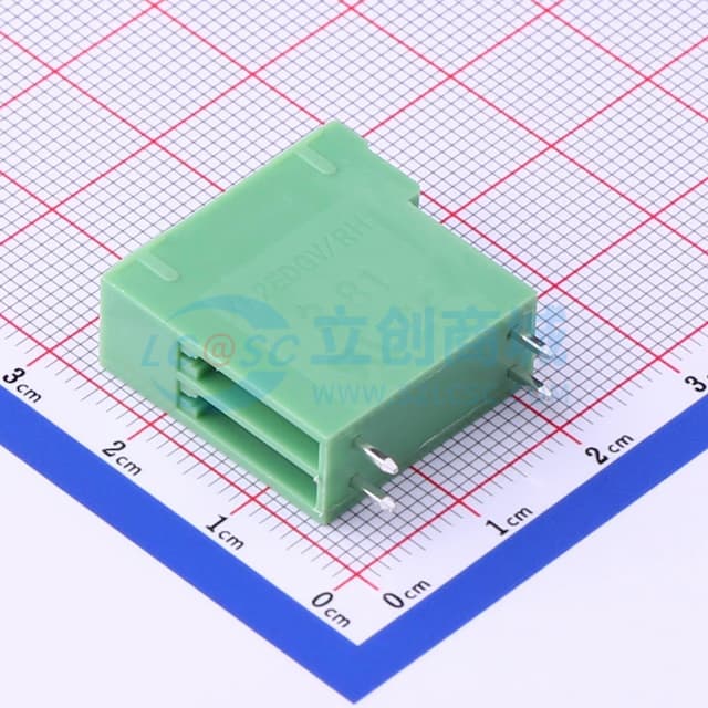 3.81mm 2x2P 排数:2 每排P数:2 【插拔】实物图