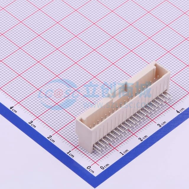 2x20P 间距:2mm 弯插 【插件】实物图