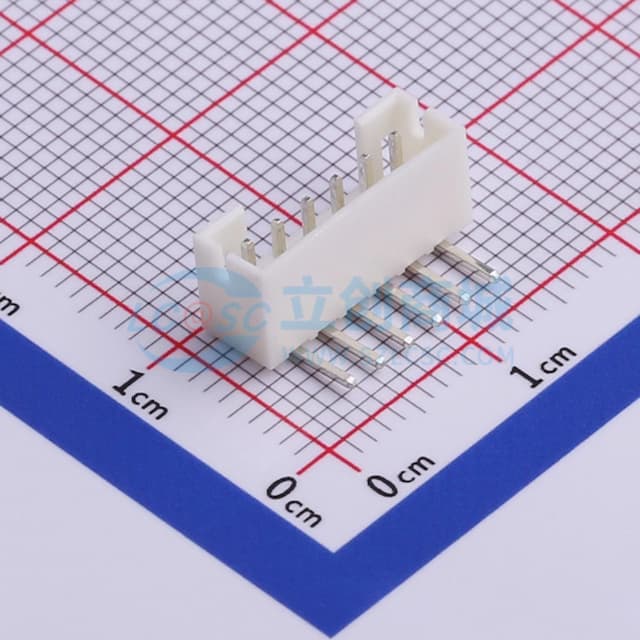 1x6P 间距:2mm 弯插【插件】实物图