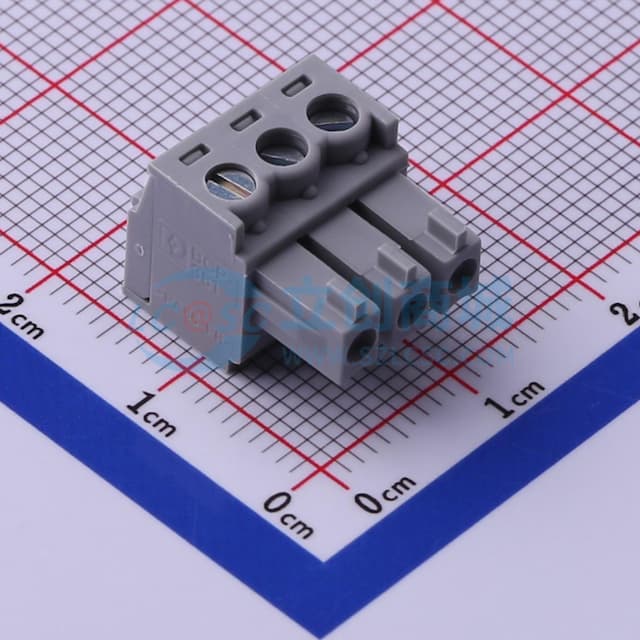 3.81mm 1x3P 排数:1 每排P数:3实物图