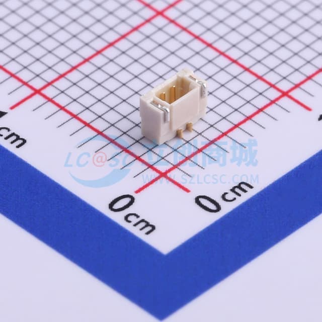 1x2P 间距:0.8mm 卧贴实物图