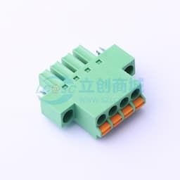 绿色 螺丝固定 1x4P 3.81mm 排数:1 每排P数:4缩略图