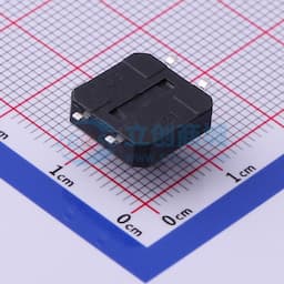 轻触开关12*12*7.3mm方头贴片四脚黑柄180gf缩略图