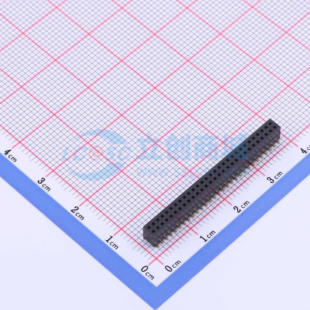 间距:1.27mm 2x29P 立贴实物图