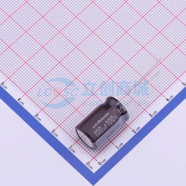 100uF ±20% 100V 【插件】实物图