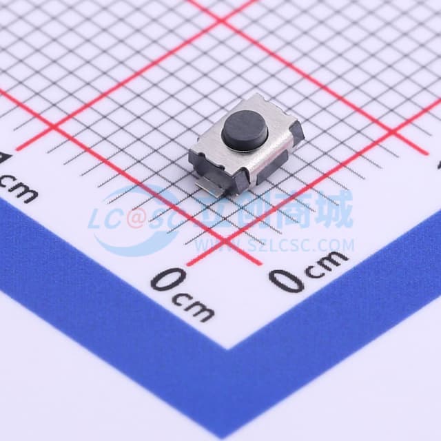 4*3*2mm 立贴 轻触开关实物图
