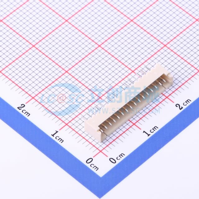 1x16P 间距:1.25mm 直插 系列:PicoBlade(MX 1.25) 【插件】实物图