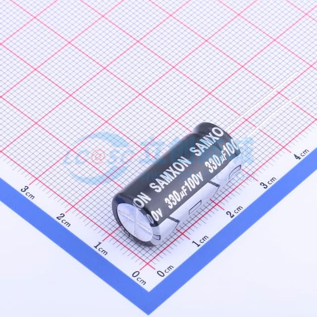 330uF ±20% 100V 【插件】实物图
