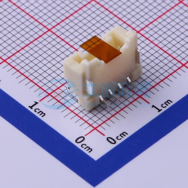 1x4P 间距:2mm 立贴 系列:PA实物图