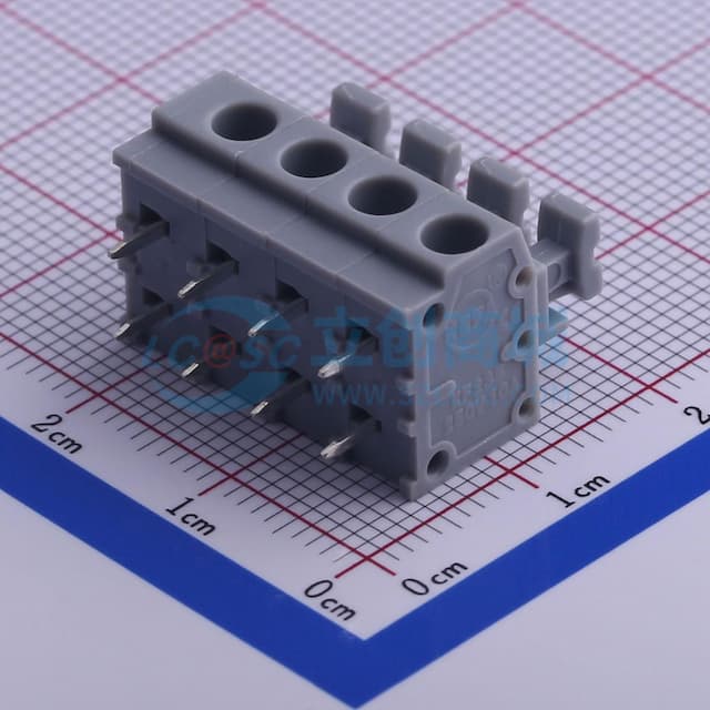 5mm 每排P数:4 排数:1 【插件】实物图